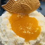 こひる庵 - 柿みつもトッピングで食べた！贅沢♡