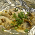 Stir-fried whelk with garlic