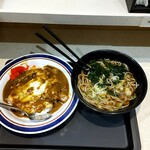 名代 富士そば - カツカレーセット