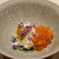 鮨 いし黒 - 岩もずくと芝海老