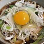 角萬 - 肉南そば・太麺、玉子トッピング
