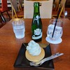 And garden　museum cafe - 瓶のジンジャーエール、ソフトドーナツ