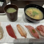 Uobei - 回転寿司記念日特選セット＆アサリの味噌汁