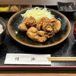 Oshokujidokoro Kyouya - 唐揚げ定食！（定番の鶏ももの唐揚げ）