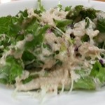 フォークダンス - まずはサラダ。デミグラにはゴマドレッシング　2013.11