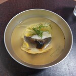 割烹 香乃葉 - 鮎と茄子のお椀