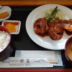 レストラン妙高 - 日替り定食・チキンの甘辛揚げ