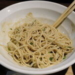 NIBOSHI MANIA - 紅ズワイ蟹味噌バターの和え玉 よく混ぜた