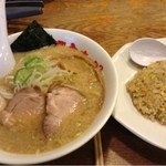 野方ホープ - 野方ホープラーメン、半チャンセット