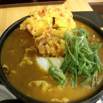 温玉とり天うどん 麺拡大