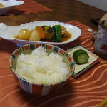 京遊膳かが田 - 炊き具合のちょうどいいご飯。お代わりできます
