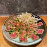 TANIARASHI - 近江牛タタキ胡麻ポン酢