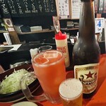 Kushiyaki Oosakayaki Ton Senta- - トマチューとビールて乾杯〜