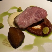sentiamo - 肉料理（岩中豚・濃縮キャベツ・柿）