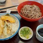 天丼・天ぷら本舗 さん天 - 天丼ざるそばセット