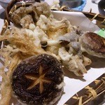 すしダイニング 夢 - きのこ天ぷら