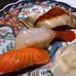 すしダイニング 夢 - あなごぼたんえびサーモン