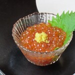 Homemade salmon roe