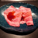 肉処 天穂 - 焼きしゃぶコースの一皿