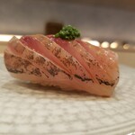 Sushi Tomi - 京都の鰺　赤酢 