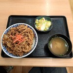 Yoshinoya - 牛丼(特盛)+お新香セット