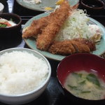 ミックスA定食（ヒレ・エビ）