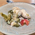 La Stalla - 塩なしの水煮です。こんなに良い味が出るんだと驚きました。クロガレイは相当柔らかいお魚で煮るのは大変だそうです。