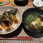 目白　咲き - 締めのイクラご飯と鳥スープ