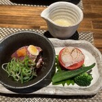 目白　咲き - 鰹と野菜仕立ての帆立とトマト