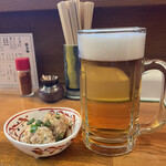 Kushinao - つきだしと生ビール