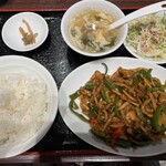 Hoan Yon - 日替りチンジャオロース定食900円