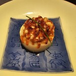 すずめのお宿 - ふろふき大根白子のせ