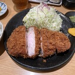 Tonkatuaoki - 特ロースかつ定食＋茎わさび
