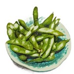 熱騰騰的枝茶豆/Edamame beans