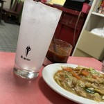 太興飯店 - やっと酎ハイ！　それまでに大瓶２本は空けてます。苦笑