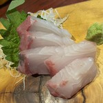 宮崎地鶏と日向海鮮　はればれ - かんぱちの刺身　850円