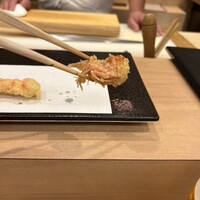 北新地 鮨 天ぷら いわい - 車海老の頭