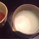 樹庵 - 濃厚なそば湯