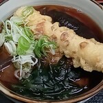 立喰いそば 山吹 - 朝食セットDのちくわ天そば＋椎茸