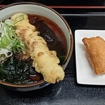 立喰いそば 山吹 - 朝食セットD＋椎茸(490円＋120円)