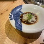 大皿焼肉 老中 - 和牛小皿　心臓と千枚　黒七味と生ポン酢