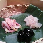 Keishindou Honten Oshokujidokoro Hyakufukuan - 海老料理1050円コース　前菜