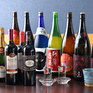 Enjoy a wide variety of carefully selected alcoholic beverages to match your cuisine.