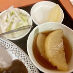 中華料理 喜楽 - この日の添え物トリオ。