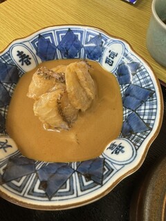 Saishokutei Yamada - 鯛茶漬けの鯛。ピーナッツのすり身がアクセント。