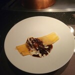 ステーキハウス オリエンタル(神戸メリケンパークオリエンタルホテル) - ビーフシチューのクレープ包み