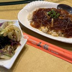 Wanron - スペシャルランチA（ふかひれあんかけチャーハン、ミニサラダ、ワンタンスープ、杏仁豆腐）