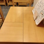 Ouji Kohi Bai Senjo Sakura Piasu - 私が座った2人掛けテーブル席