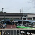 Ouji Kohi Bai Senjo Sakura Piasu - 王子駅前歩道橋上から見たJR王子駅高架