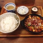 かかん - かかんの本格四川風麻婆豆腐定食